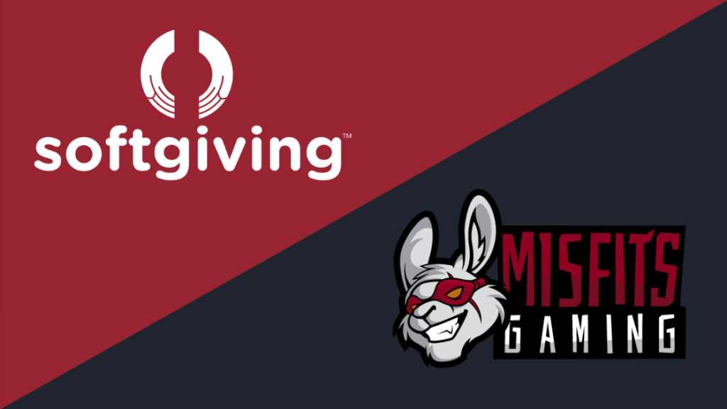Softgiving and Misfits Gaming Group partner for online fundraising events.